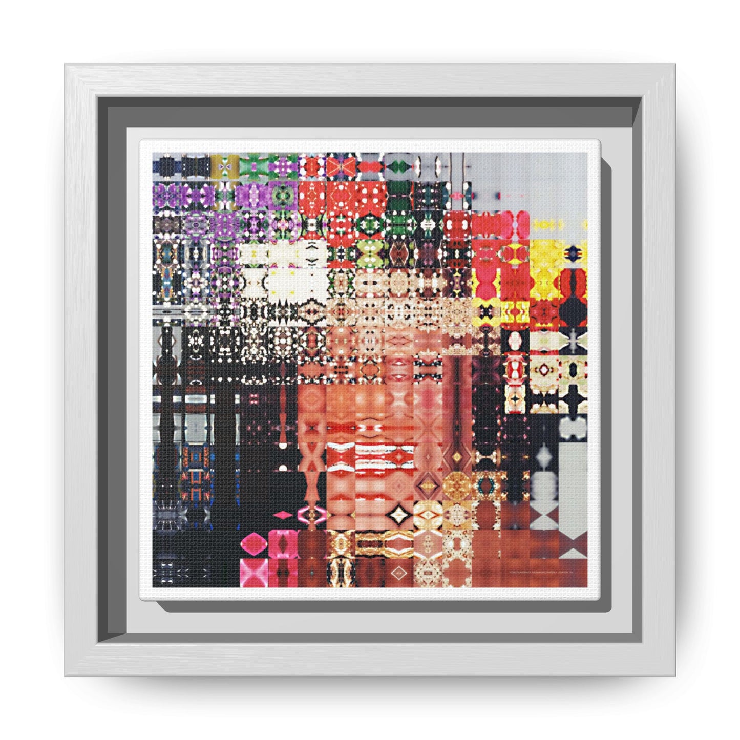 Iconic Guardian of the Margins, Marsha P. Johnson Abstract Portrait Collage Art — Matte Canvas, Framed (Multi-color options)