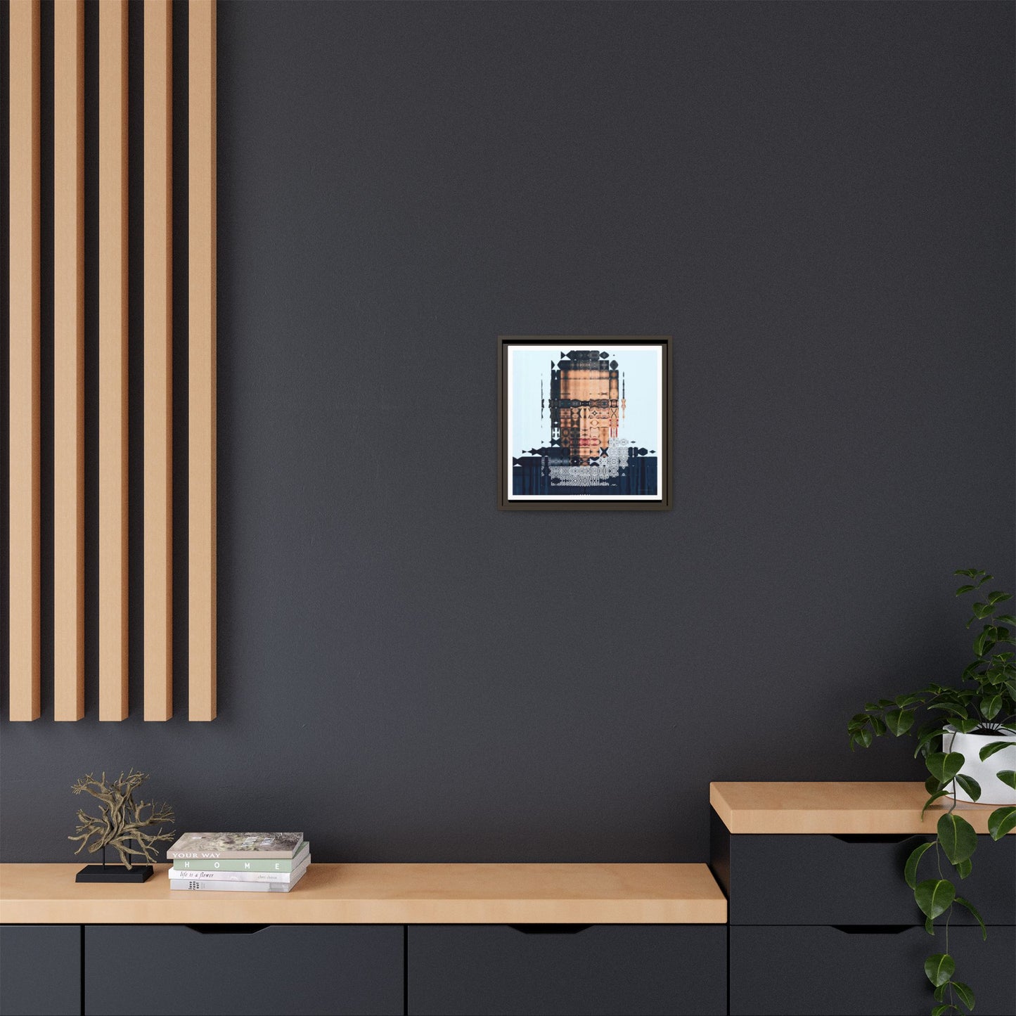 Iconic Feminist, The Notorious RBG, Ruth Bader Ginsburg Abstract Portrait Collage Art — Matte Canvas, Framed (Multi-color options)