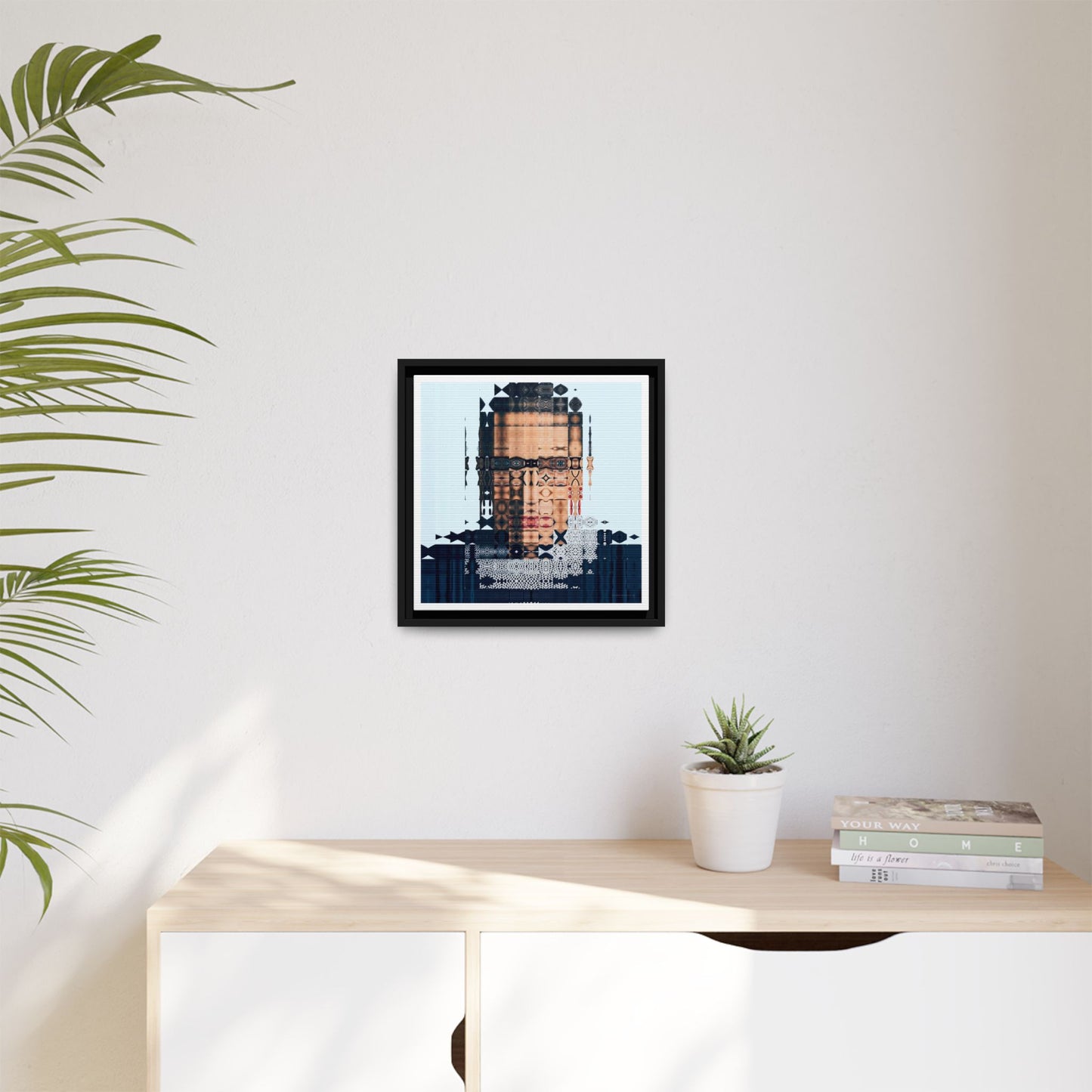 Iconic Feminist, The Notorious RBG, Ruth Bader Ginsburg Abstract Portrait Collage Art — Matte Canvas, Framed (Multi-color options)