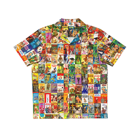 Mid-Century Gay Pulp Fiction Hawaiian Style Shirt