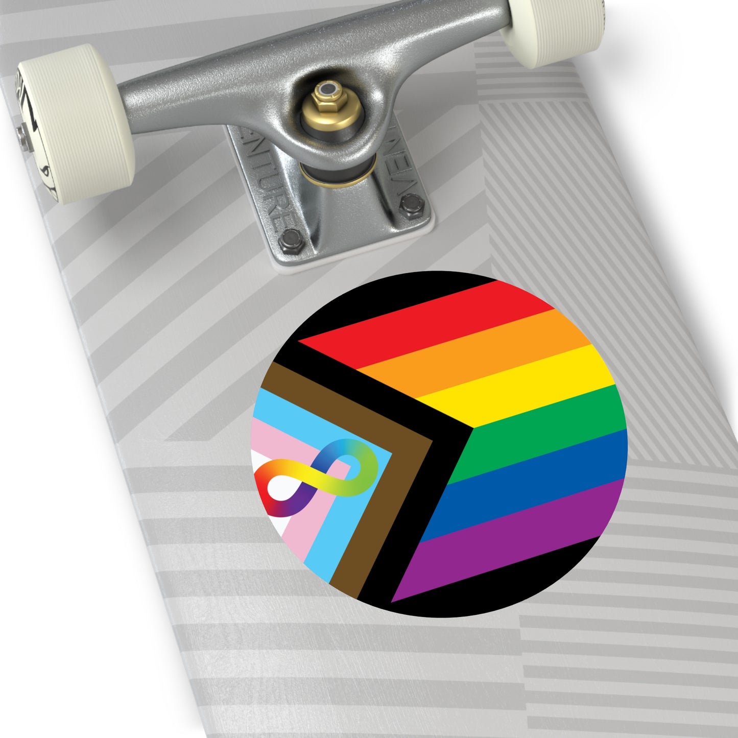 Neurodiverse and Autistic Progress Pride Flag Vinyl Sticker