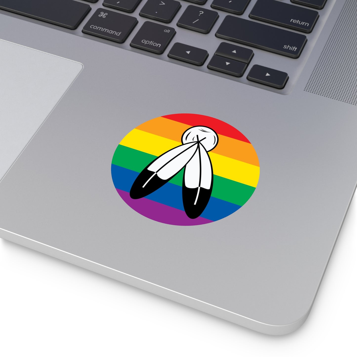 Two-Spirit Pride Flag Vinyl Sticker