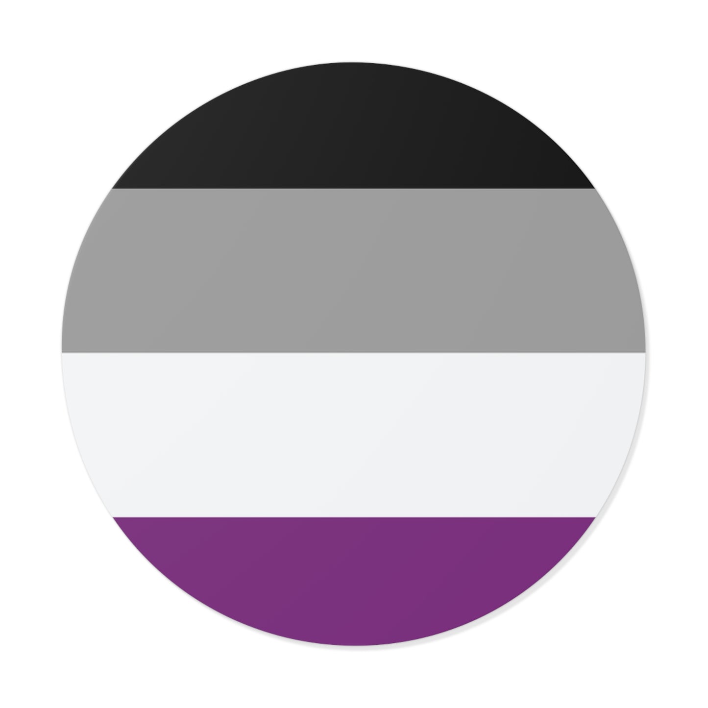 Asexual Pride Flag Vinyl Sticker