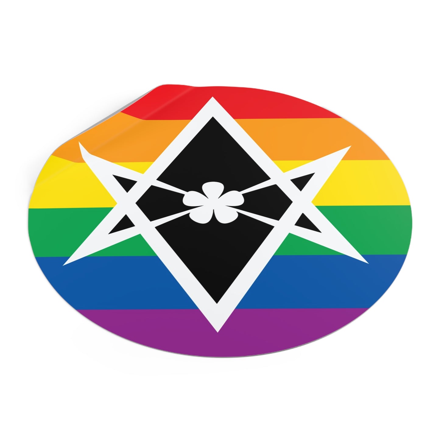 Thelema Queer Pride Flag Vinyl Sticker