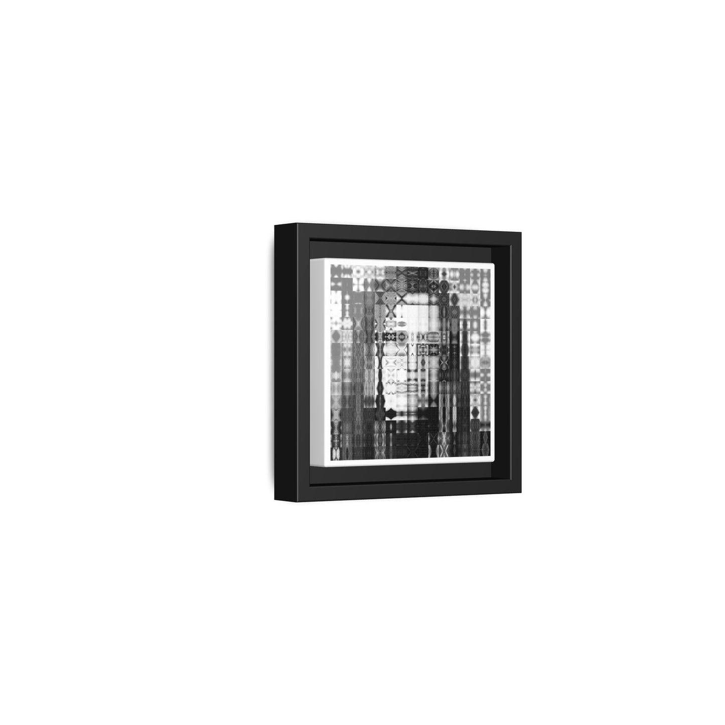 Feminist Icon Gloria Steinem Abstract Portrait Collage Art — Matte Canvas, Framed (Multi-color options)
