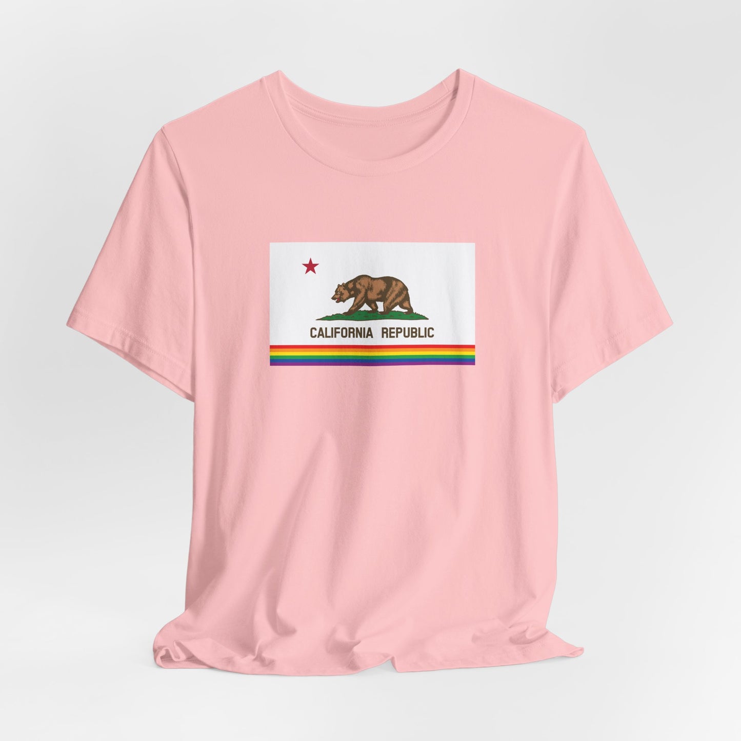 California Rainbow Pride Flag T-shirt, Several Color Options