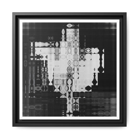 Iconic Hollywood Movie Star Marilyn Monroe, Iconic Flying Skirt Moment, Abstract Portrait Collage Art — Matte Canvas, Framed (Multi-color options)