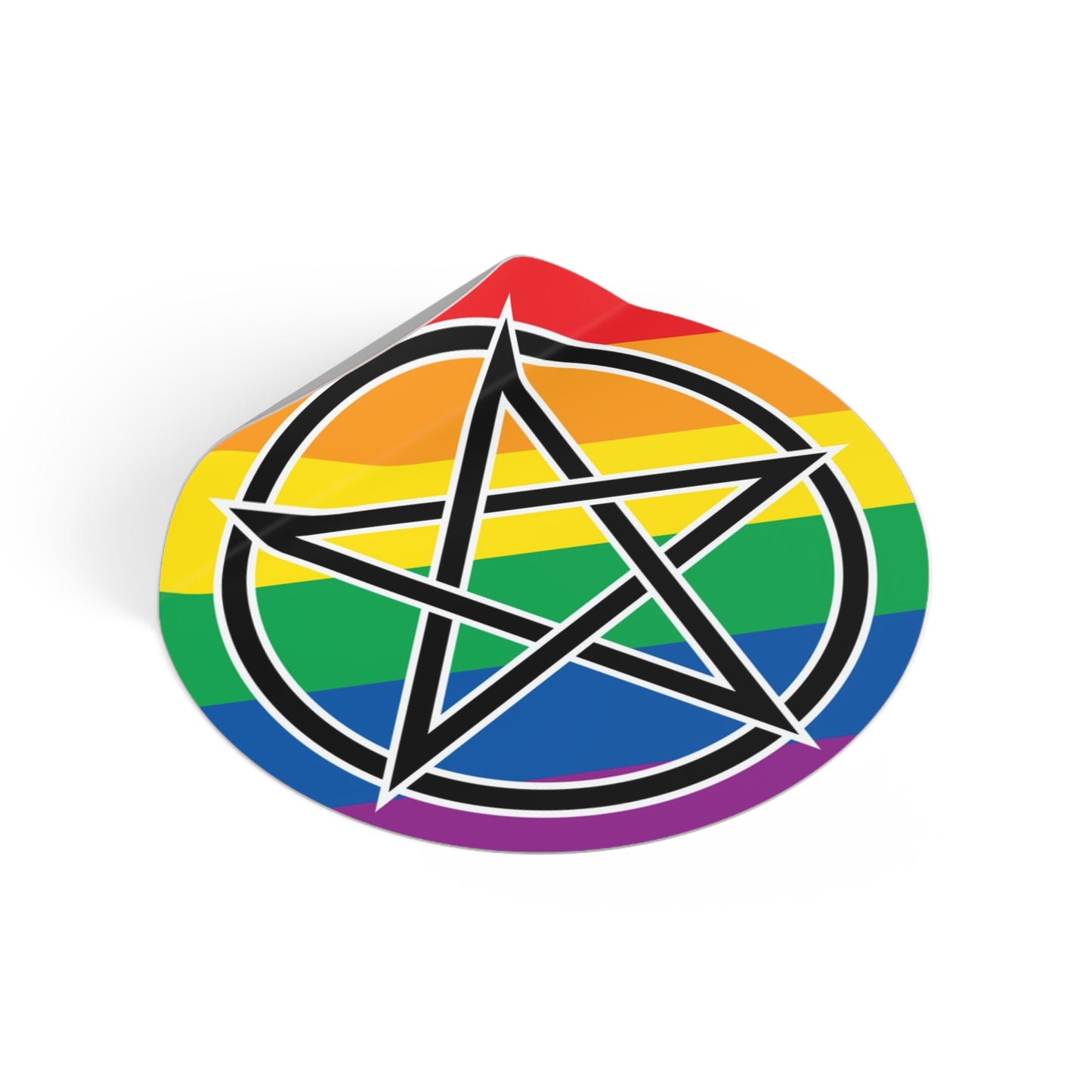 Pagan Queer Pride Flag Vinyl Sticker