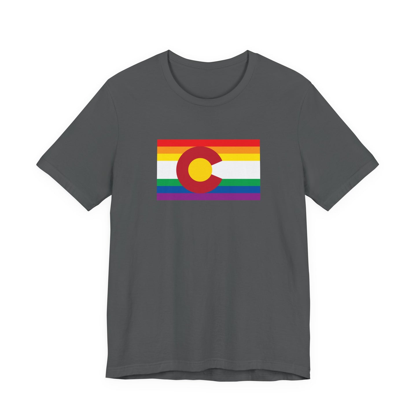 Colorado Rainbow Pride Flag T-shirt, Several Color Options