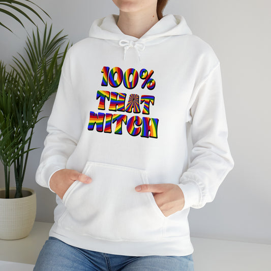 100% THAT WITCH Hoodie - rainbow deco spiral