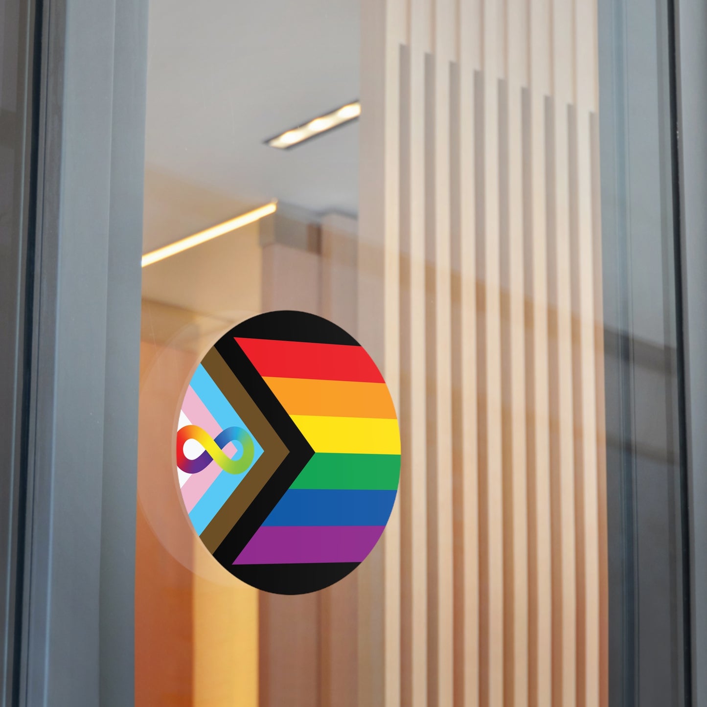 Neurodiverse and Autistic Progress Pride Flag Vinyl Sticker