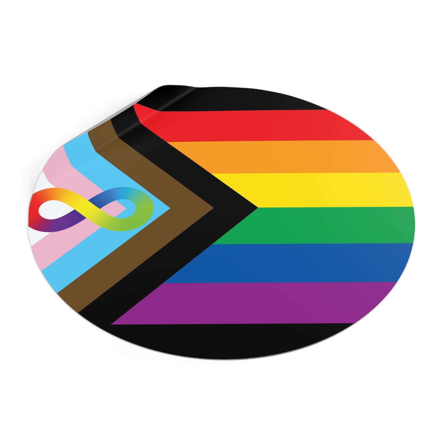 Neurodiverse and Autistic Progress Pride Flag Vinyl Sticker
