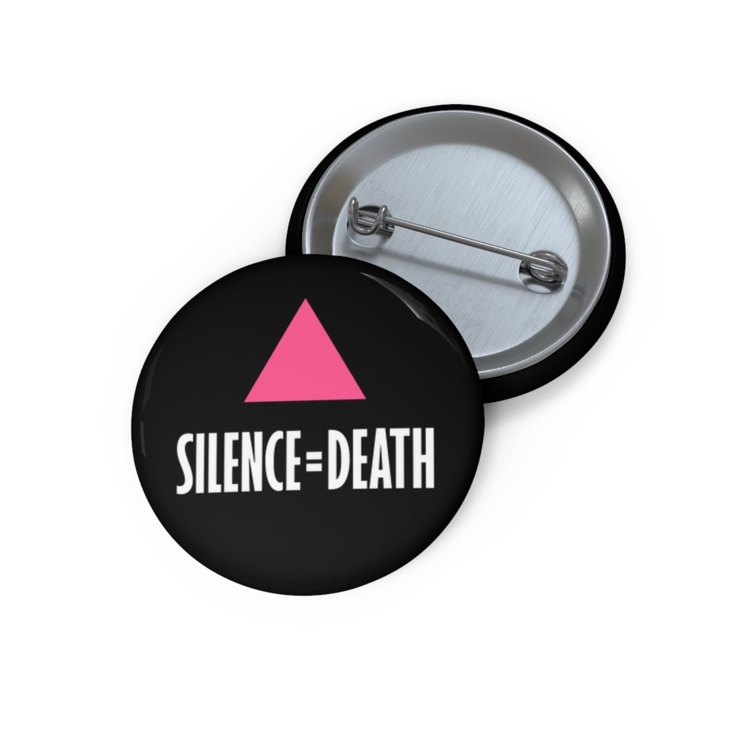 SILENCE=DEATH Historic AIDS Activism Replica Pin Button