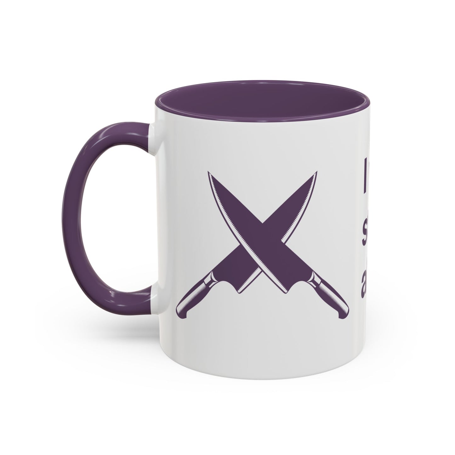 I will never stop worrying about Britney, White with Purple Accent Coffee Mug (11, 15oz)