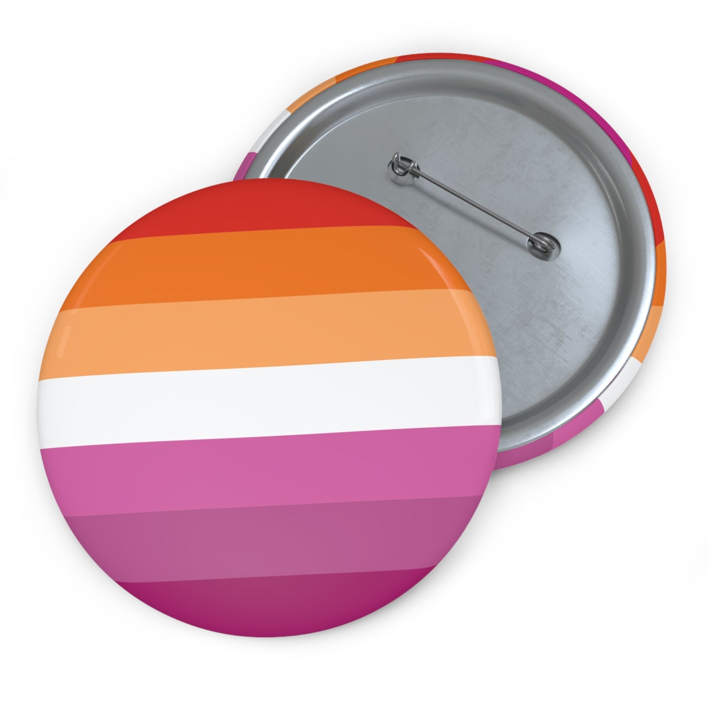 Lesbian Pride Flag Pin Button