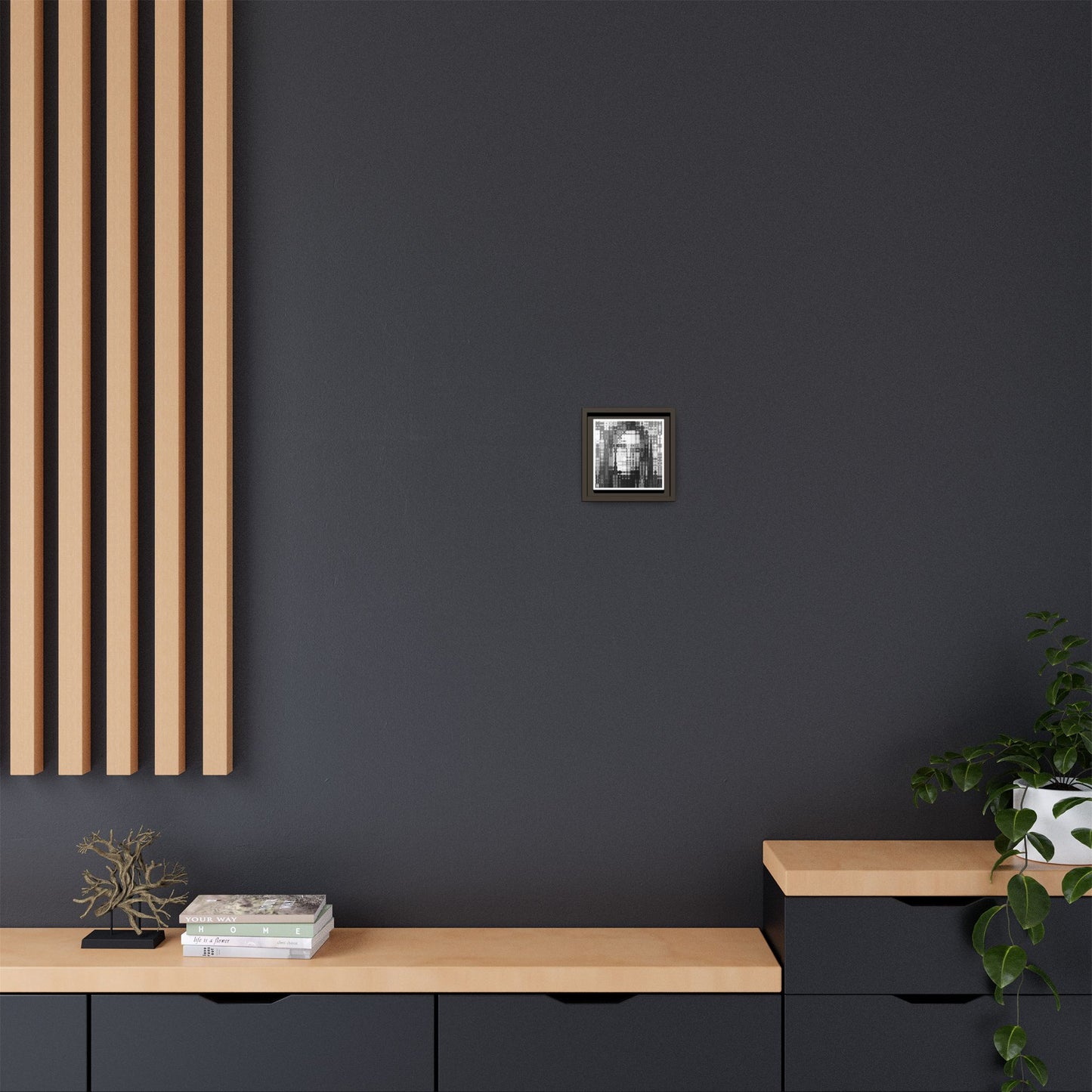 Feminist Icon Gloria Steinem Abstract Portrait Collage Art — Matte Canvas, Framed (Multi-color options)