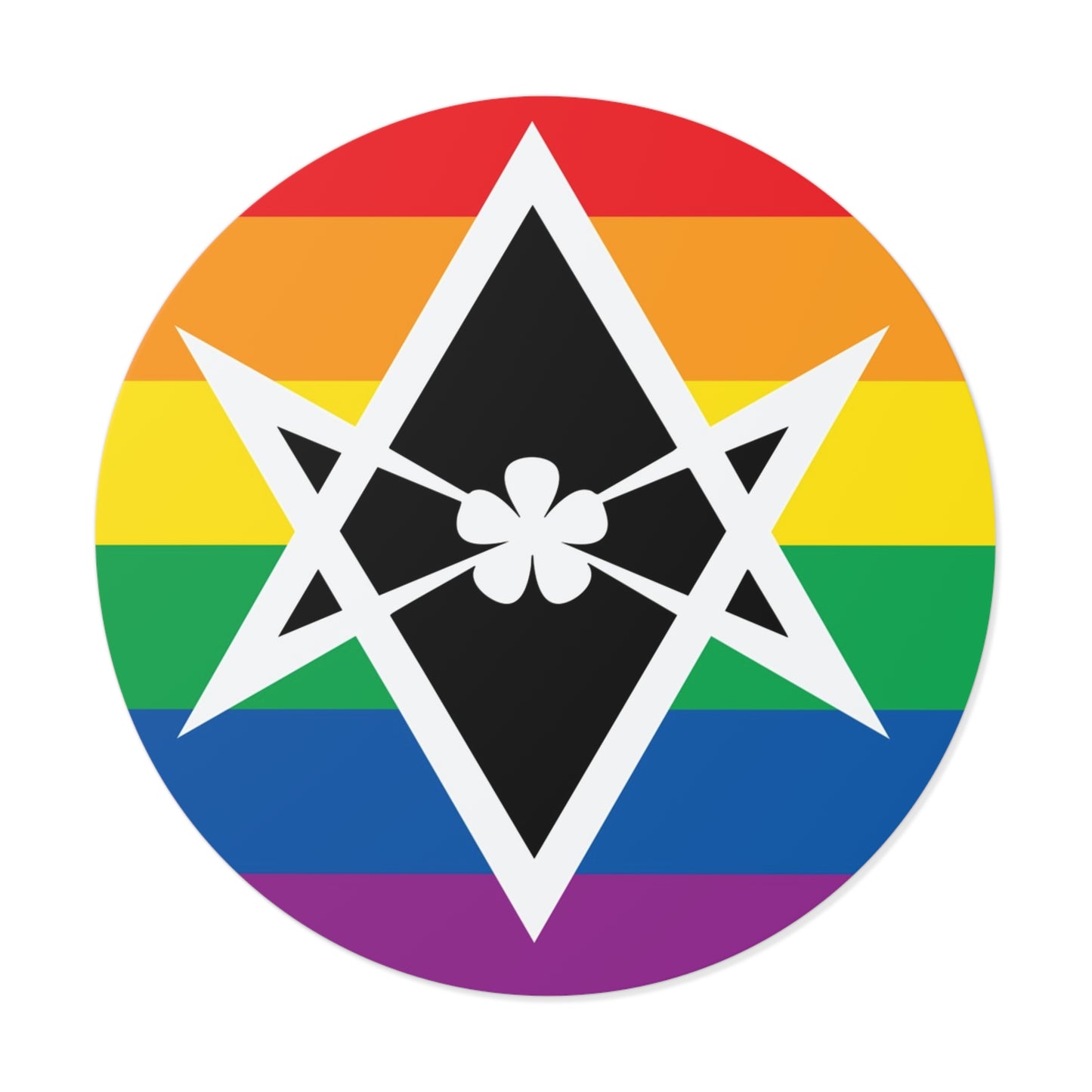 Thelema Queer Pride Flag Vinyl Sticker