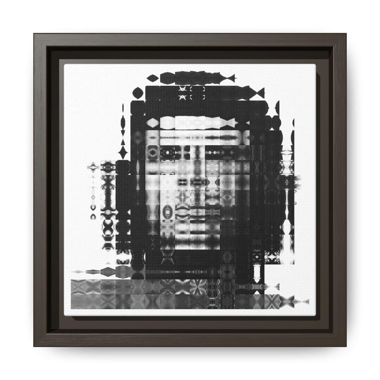 Iconic Revolutionary Che Guevera Abstract Portrait Collage Art — Matte Canvas, Framed (Multi-color options)
