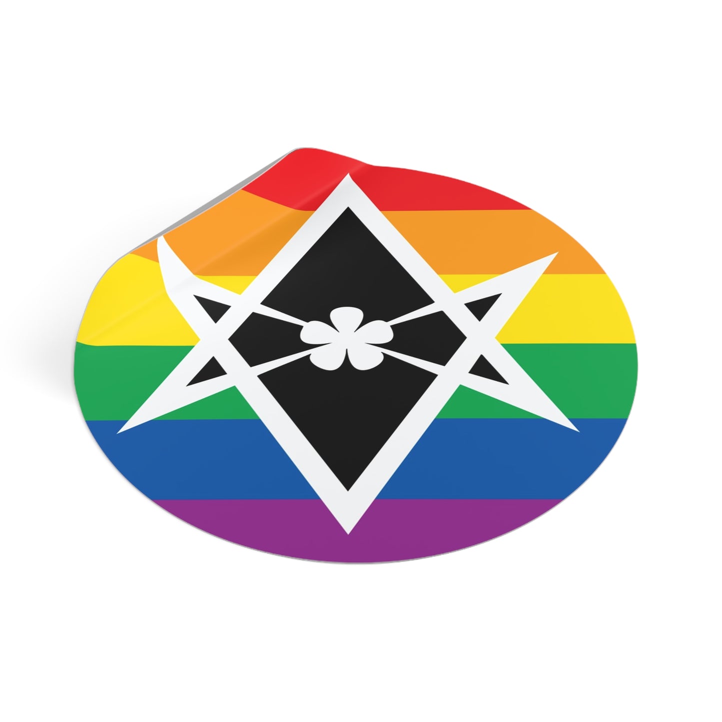 Thelema Queer Pride Flag Vinyl Sticker