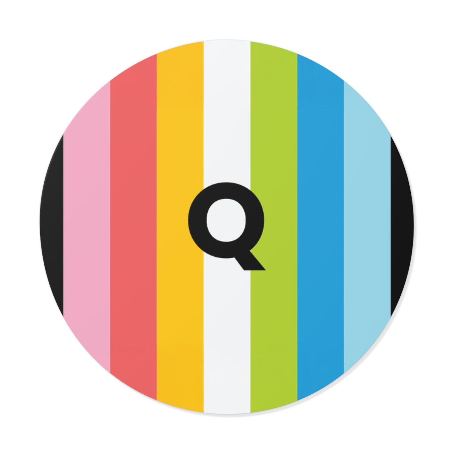 "Q" Queer Pride Flag Vinyl Sticker