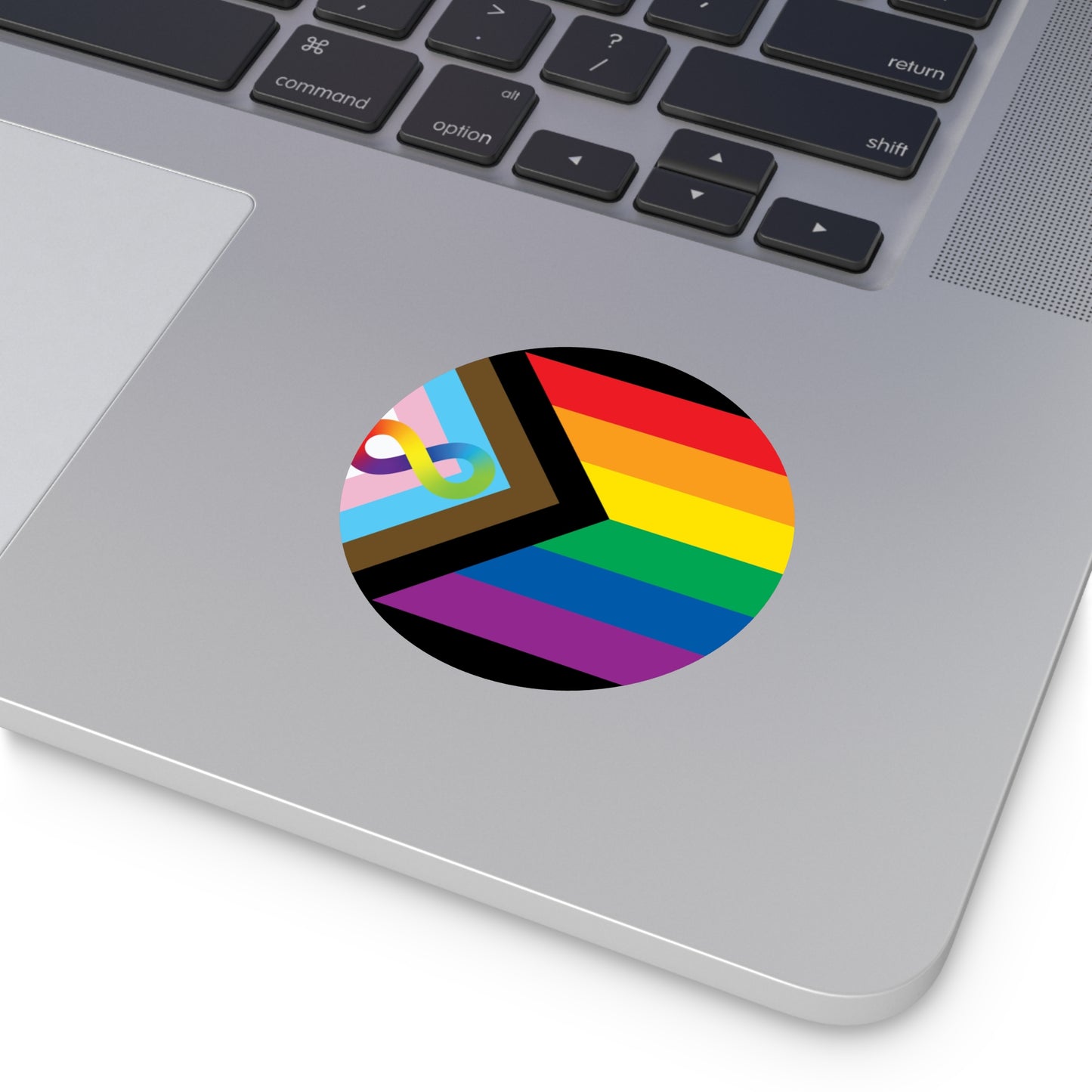 Neurodiverse and Autistic Progress Pride Flag Vinyl Sticker