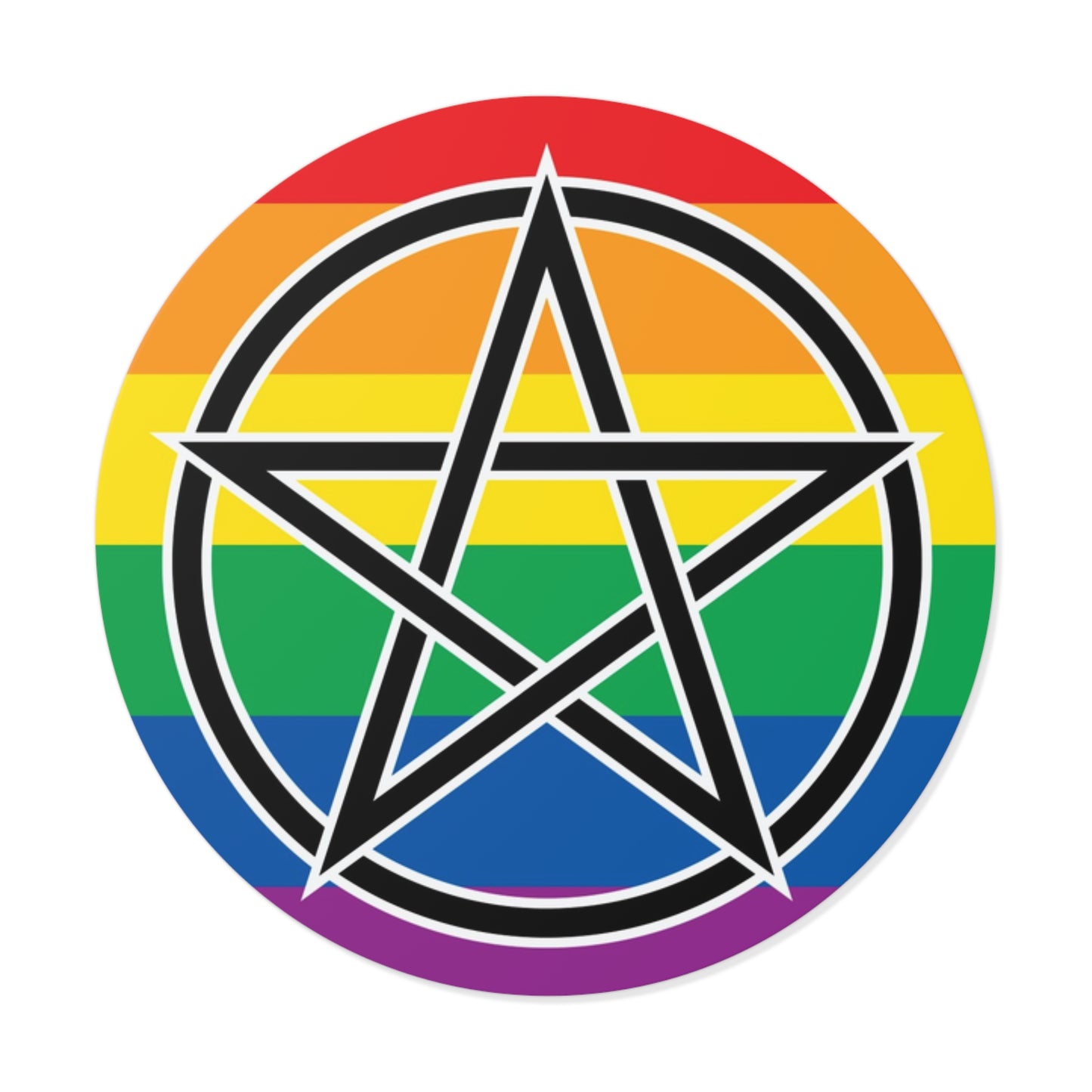 Pagan Queer Pride Flag Vinyl Sticker