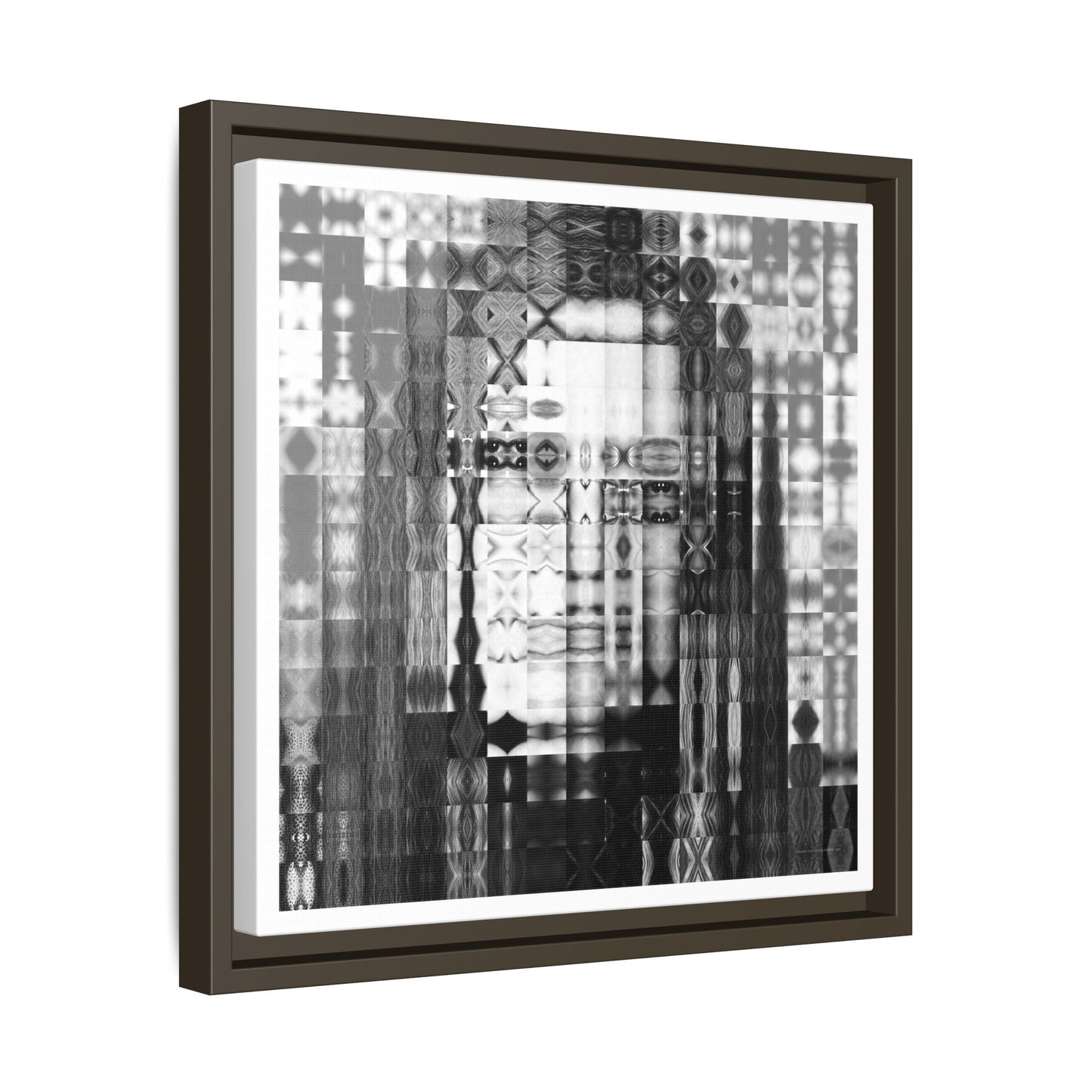 Feminist Icon Gloria Steinem Abstract Portrait Collage Art — Matte Canvas, Framed (Multi-color options)