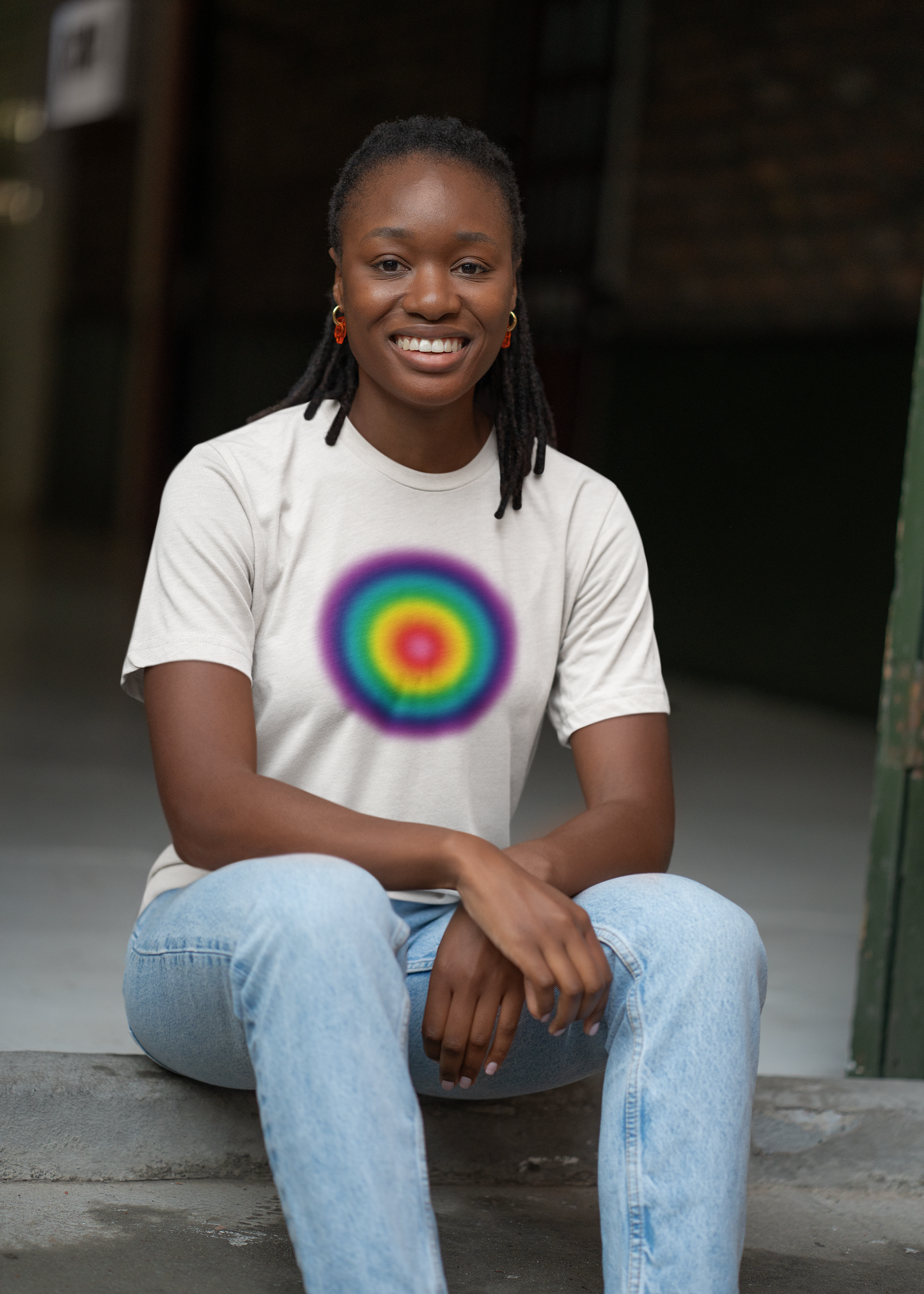 1978 Gay Pride Gradient Orb T-Shirt — Retro Rainbow Gay Pride Tee