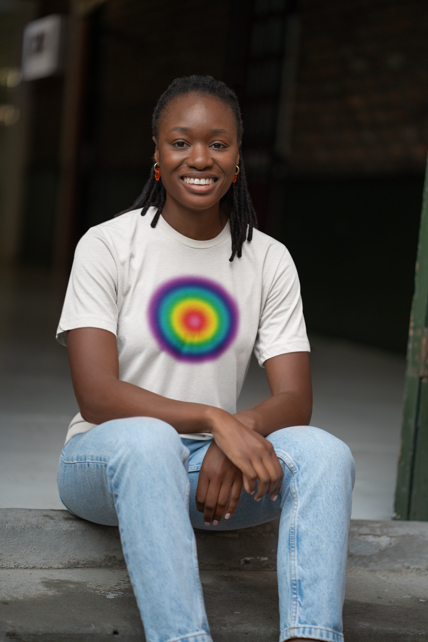 1978 Gay Pride Gradient Orb T-Shirt — Retro Rainbow Gay Pride Tee