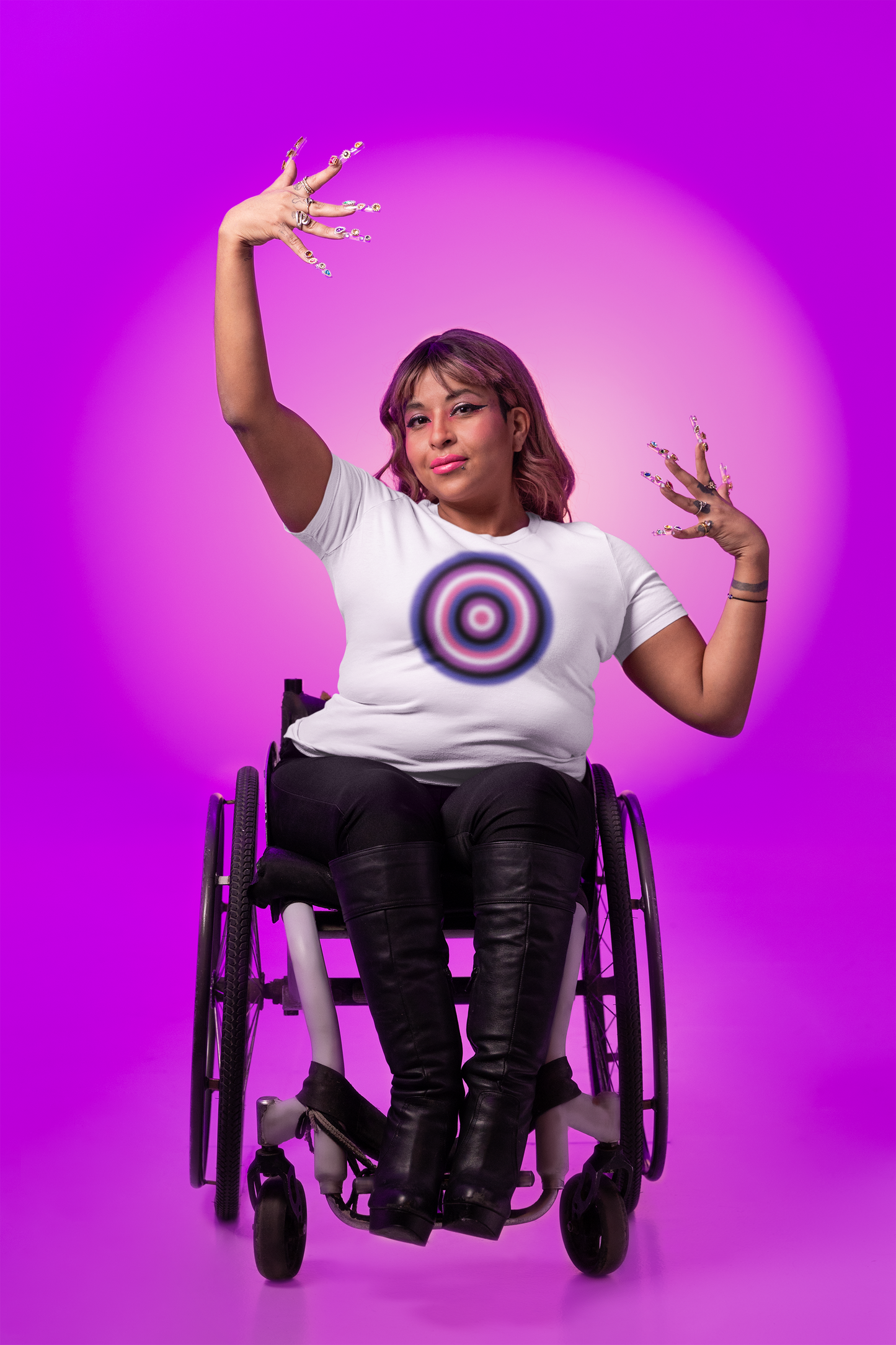 Genderfluid Pride Gradient Orb T-Shirt — Genderfluid Flag Tee