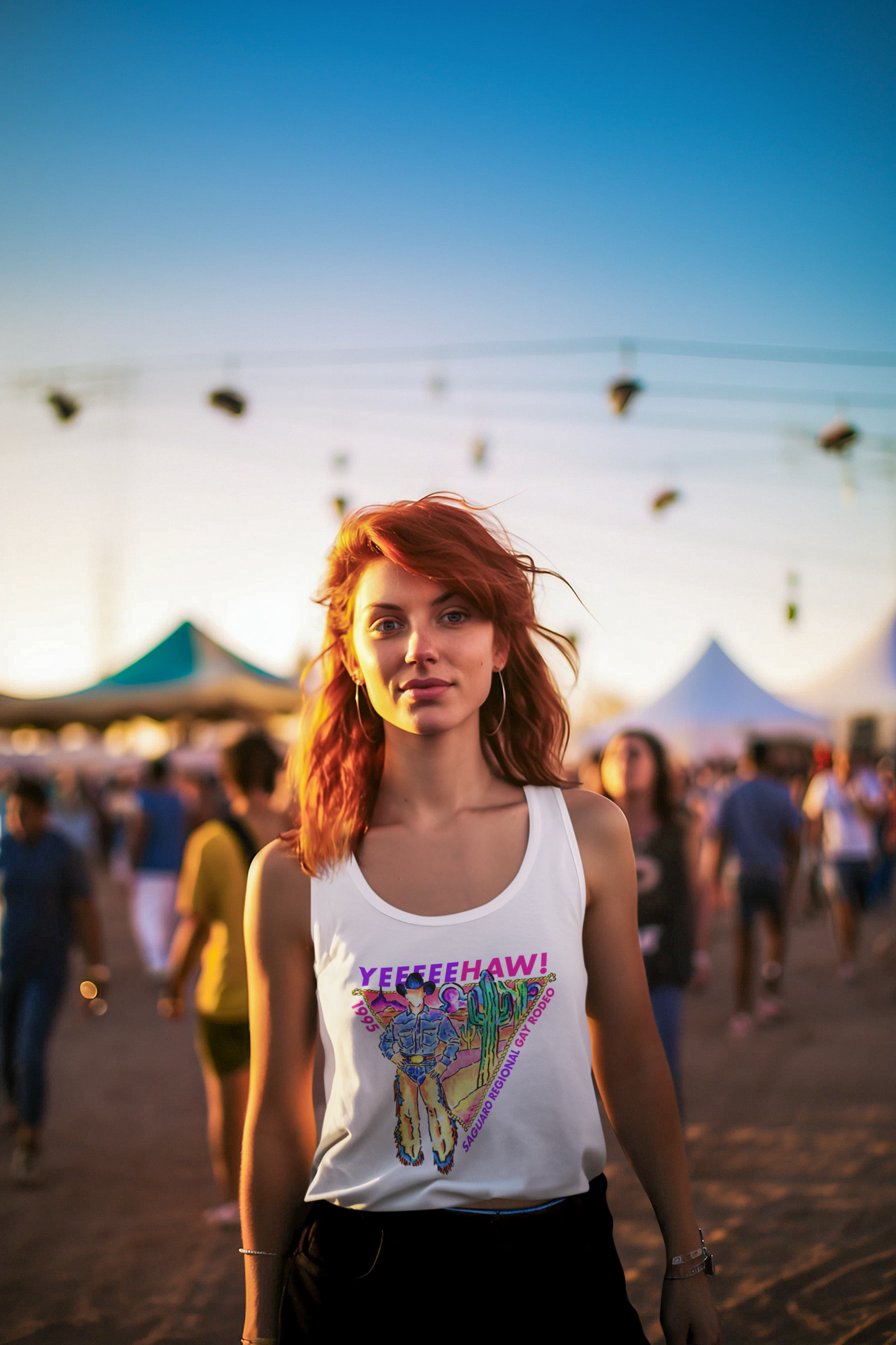 YEEEEEHAW! Gay Rodeo Tank Top - Queer Western Pride & History Statement