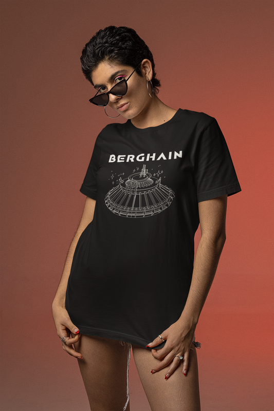 BERGHAIN, Space Odyssey Motif, Iconic Berlin Nightclub T-shirt, Black