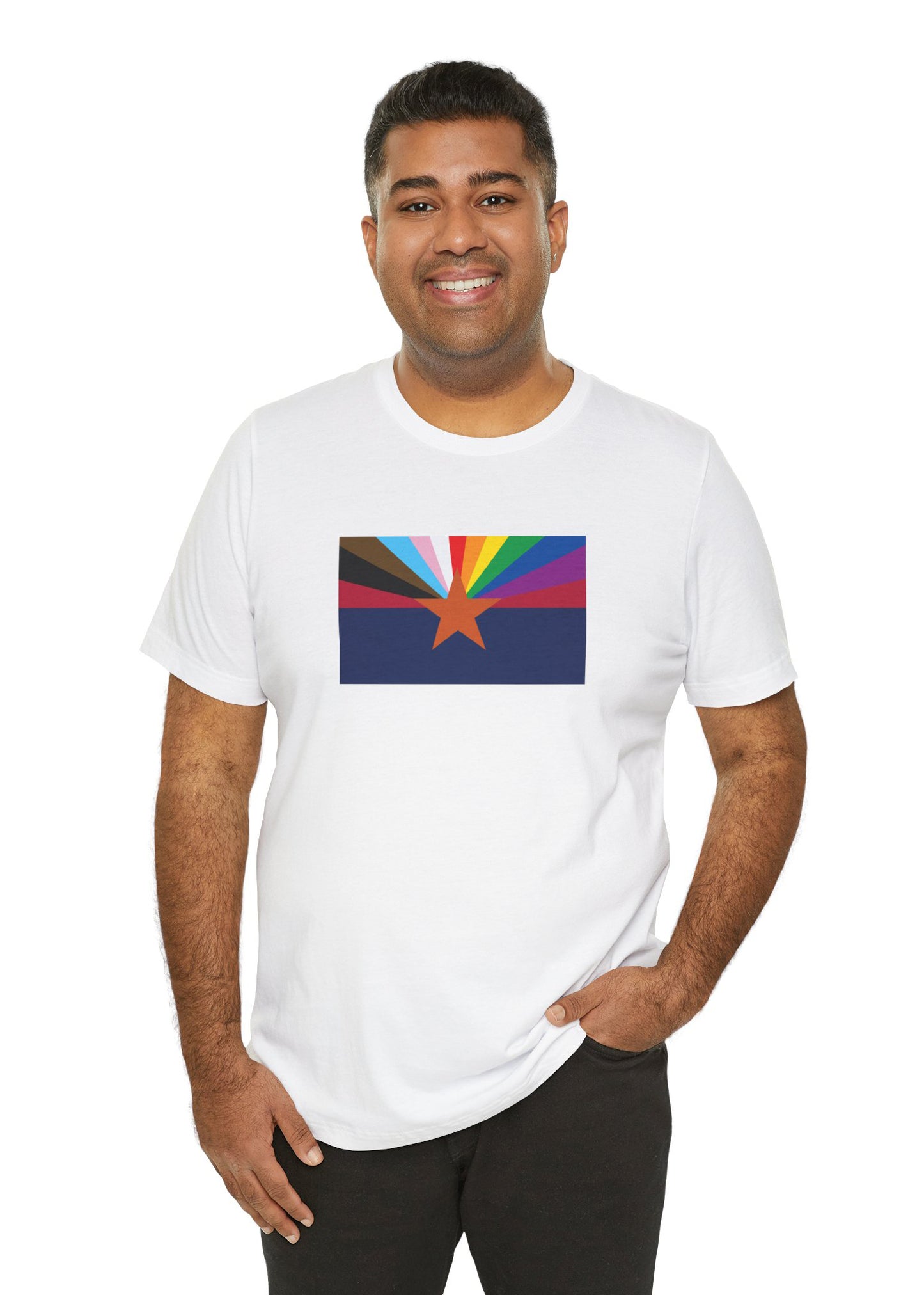 Arizona Rainbow Pride Flag T-shirt, Several Color Options