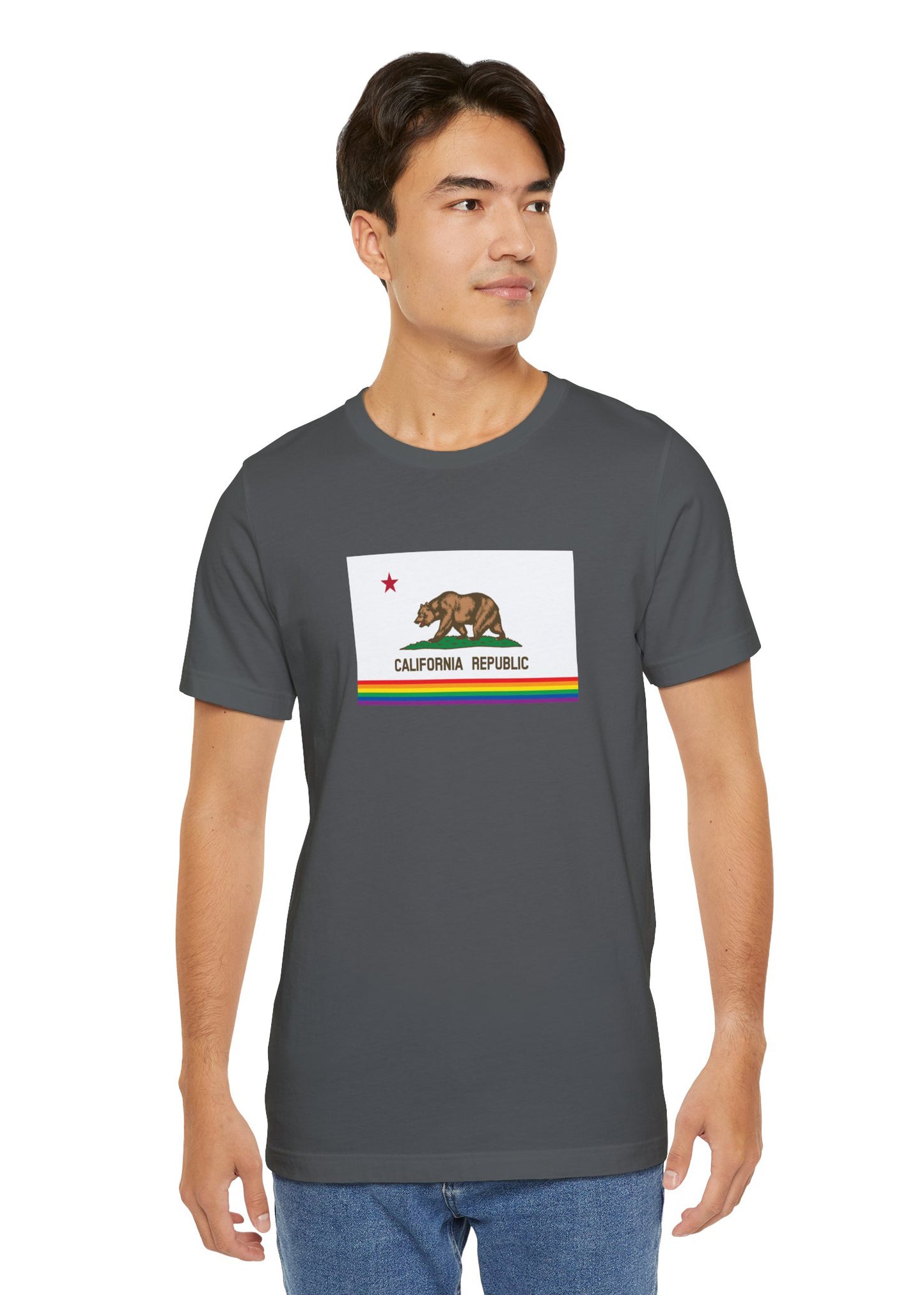 California Rainbow Pride Flag T-shirt, Several Color Options
