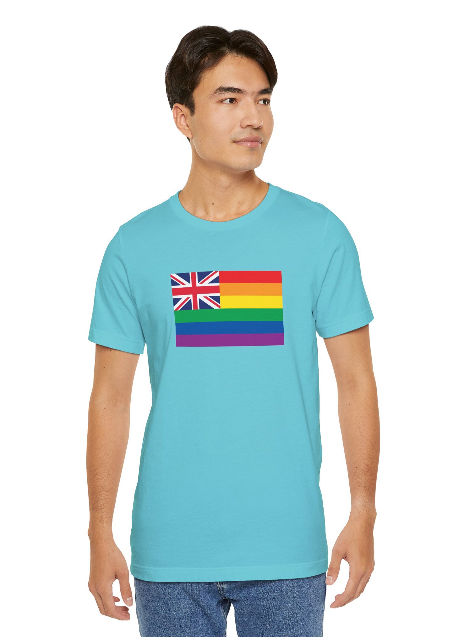 Hawai'i Rainbow Pride Flag T-shirt, Several Color Options