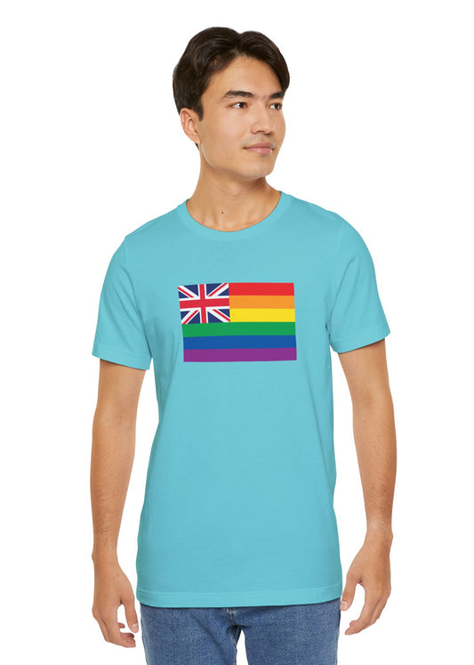 Hawai'i Rainbow Pride Flag T-shirt, Several Color Options