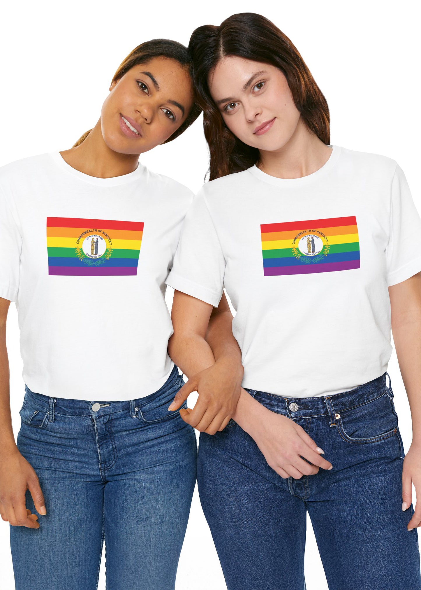 Kentucky Rainbow Pride Flag T-shirt, Several Color Options