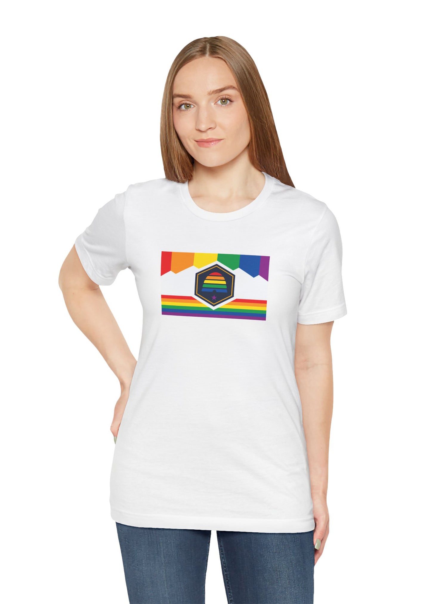 Utah Rainbow Pride Flag T-shirt, Several Color Options