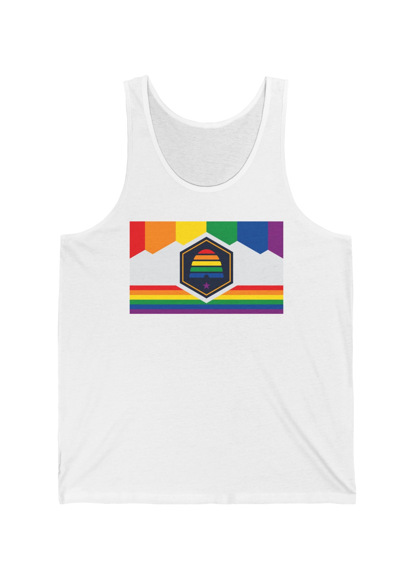 Utah Rainbow Pride Flag Jersey Tank