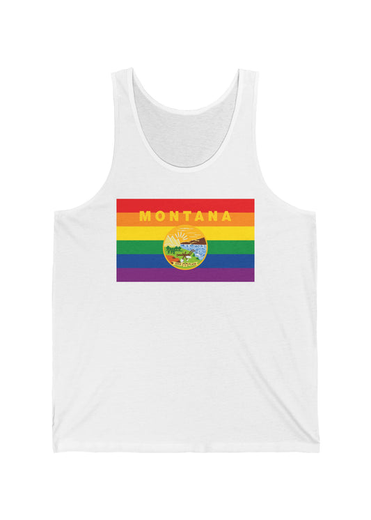 Montana Rainbow Pride Flag Jersey Tank