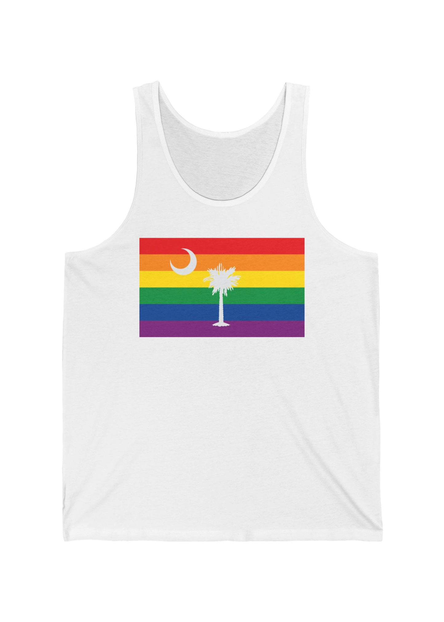 South Carolina Rainbow Pride Flag Jersey Tank