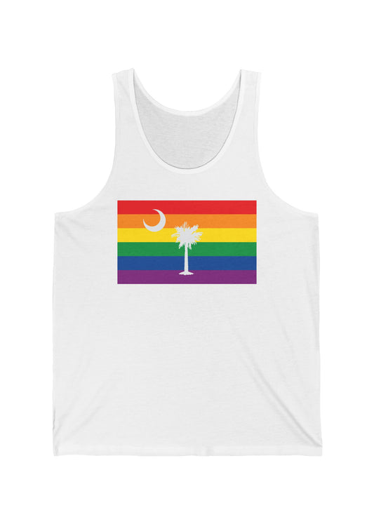 South Carolina Rainbow Pride Flag Jersey Tank