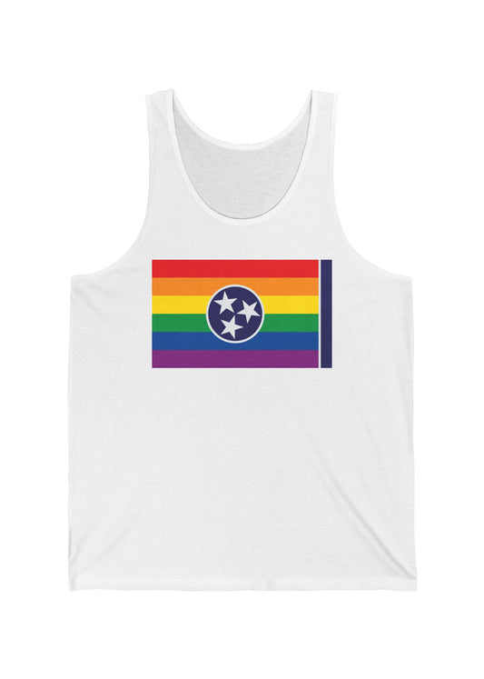 Tennessee Rainbow Pride Flag Jersey Tank