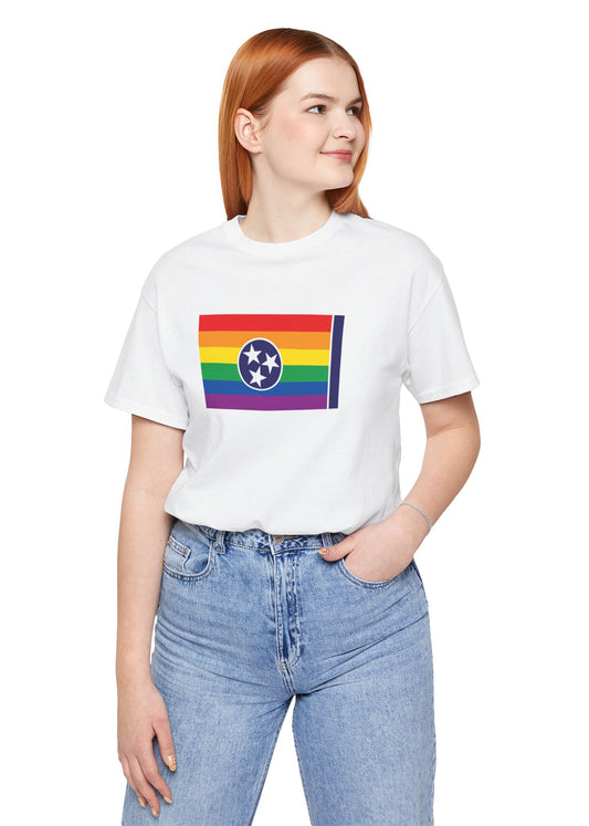 Tennessee Rainbow Pride Flag T-shirt, Several Color Options