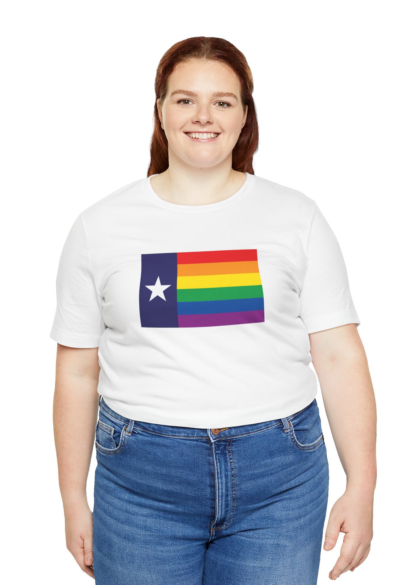 Texas Rainbow Pride Flag T-shirt, Several Color Options