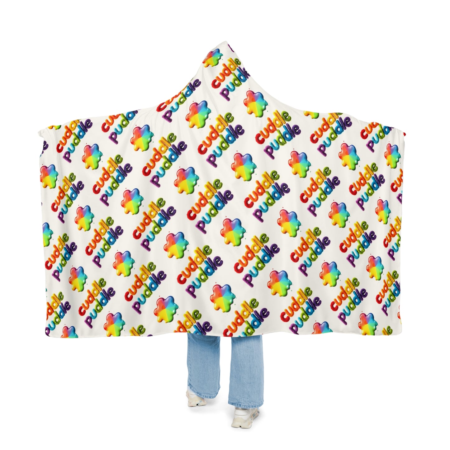 Hooded Blanket - Stay Cozy All Day Long with Original Designs - Perfect for Lazy Days at Home - Choose Microfleece or Sherpa Lining