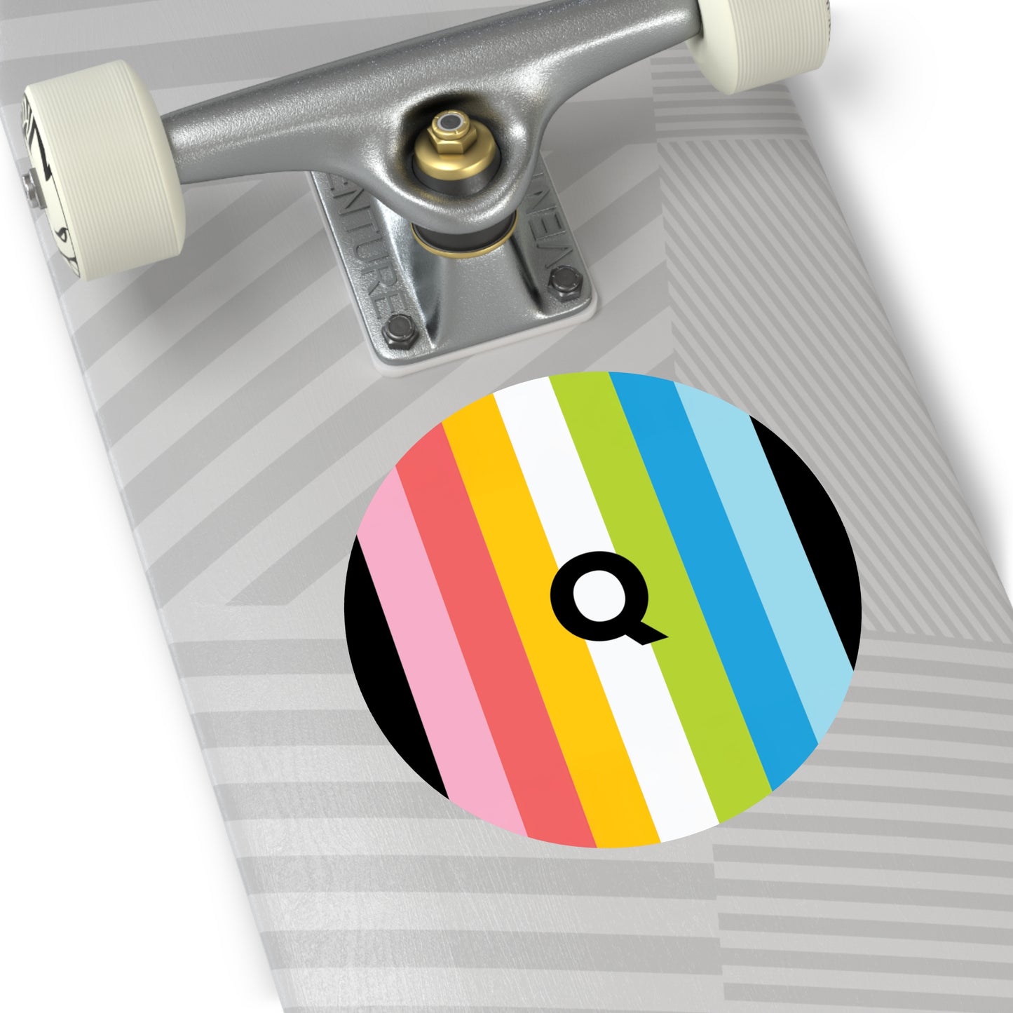 "Q" Queer Pride Flag Vinyl Sticker