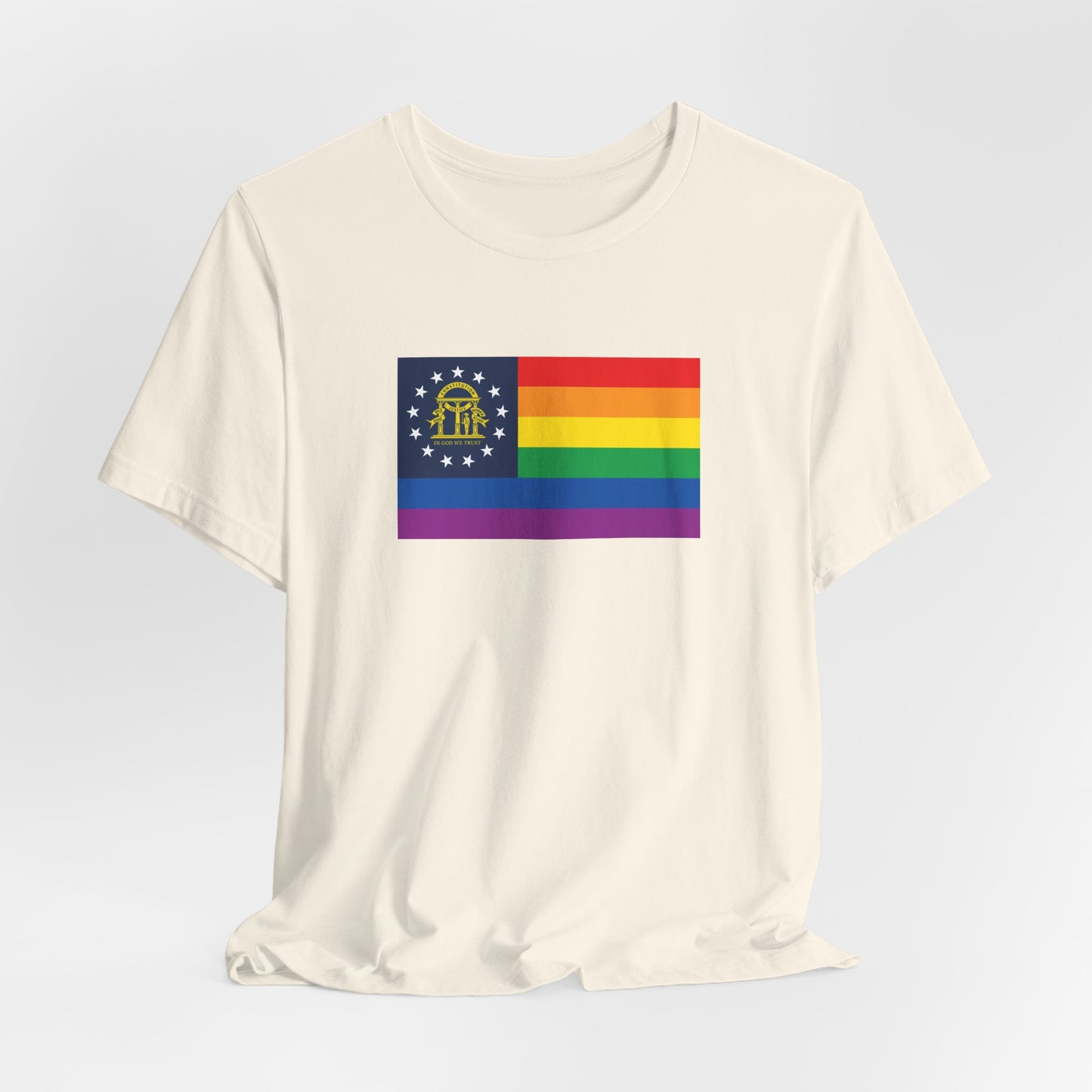 Georgia Rainbow Pride Flag T-shirt, Several Color Options