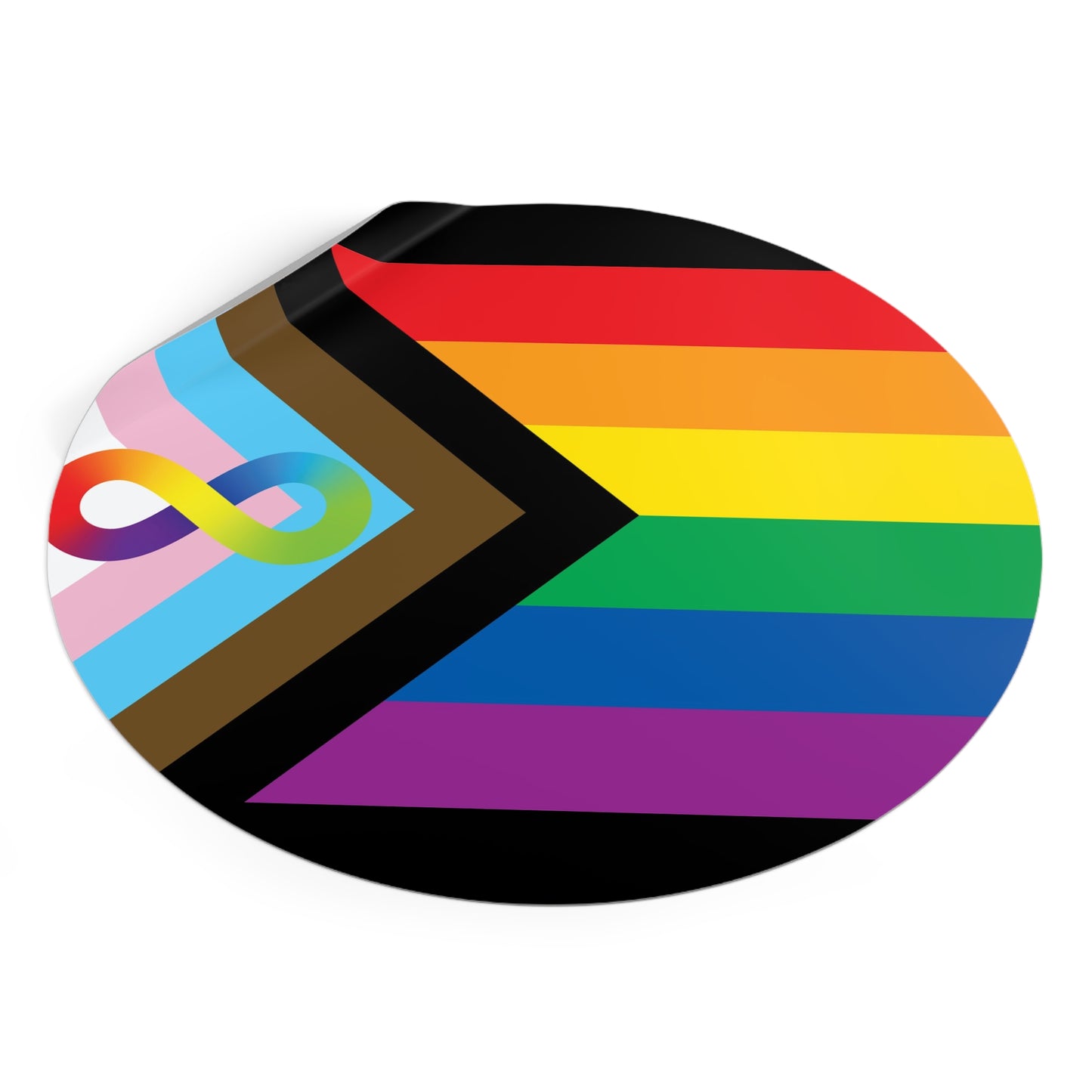 Neurodiverse and Autistic Progress Pride Flag Vinyl Sticker