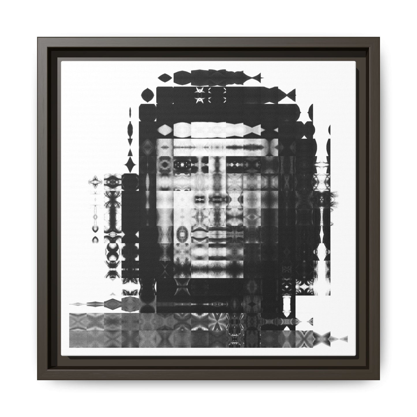 Iconic Revolutionary Che Guevera Abstract Portrait Collage Art — Matte Canvas, Framed (Multi-color options)
